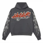 Picture 1 shows HELLSTAR TOUR HOODIE from the front side