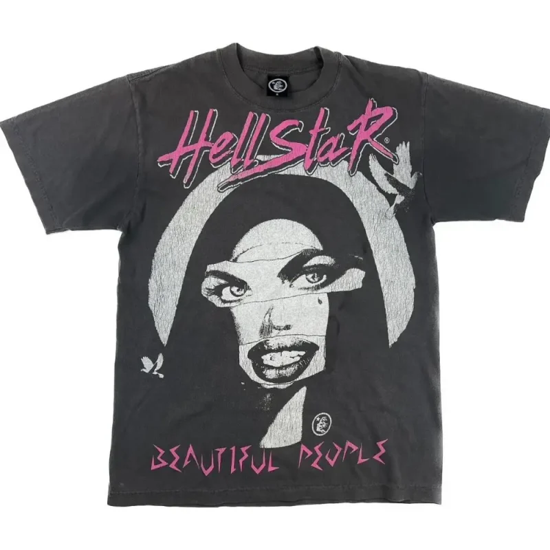 This photo 1 shows Hellstar Beautiful People T-shirt in Black