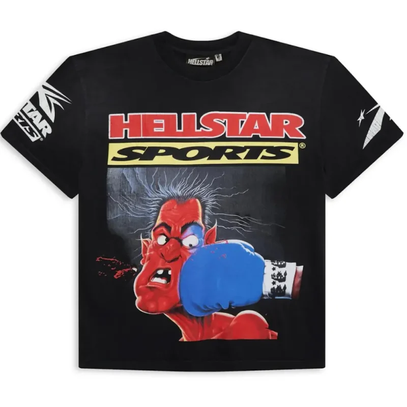 This picture 1 shows Hellstar Knock-Out T-shirt Black