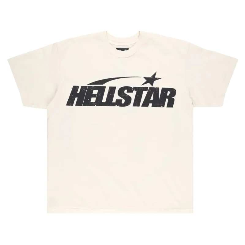This picture shows Hellstar Classic T-Shirt White from the front side